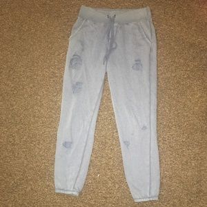 Blue Aerie ripped joggers